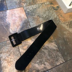 Vintage 1980 Stefanel Suede Black Belt